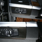 Carbon Fiber Headlight Switch Trim for BMW 3 Series (2005-2012)