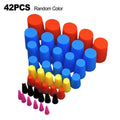 45pcs Silicone Rubber Tapered Kit for High Temp Coating (116 to 34 Inch)