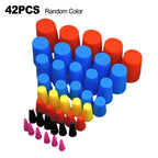45pcs Silicone Rubber Tapered Kit for High Temp Coating (116 to 34 Inch)