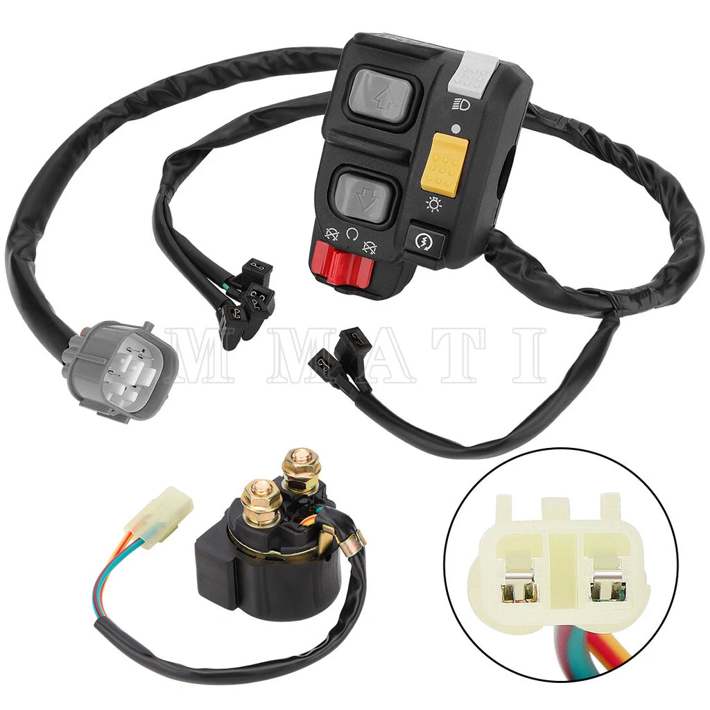 Handlebar Kill Switch & Starter Relay for Honda Rancher 420 TRX420 (2007–2013)