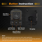 Power Mirror Switch for GMC Sierra 1500 (2014–2018) No. 84643953/22754407 Black