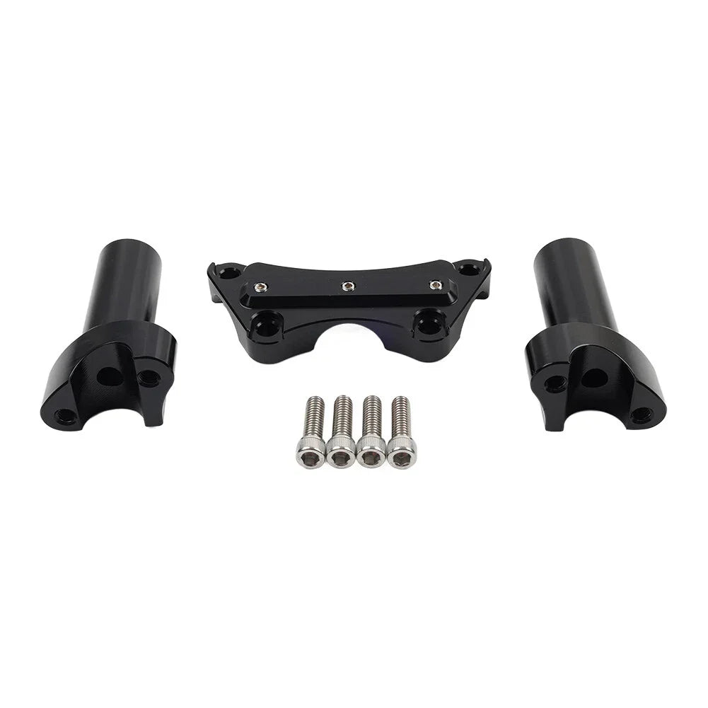 3.5" Handlebar Riser & Top Clamp for Harley Dyna, Tour, Road Glide (2006-2023)
