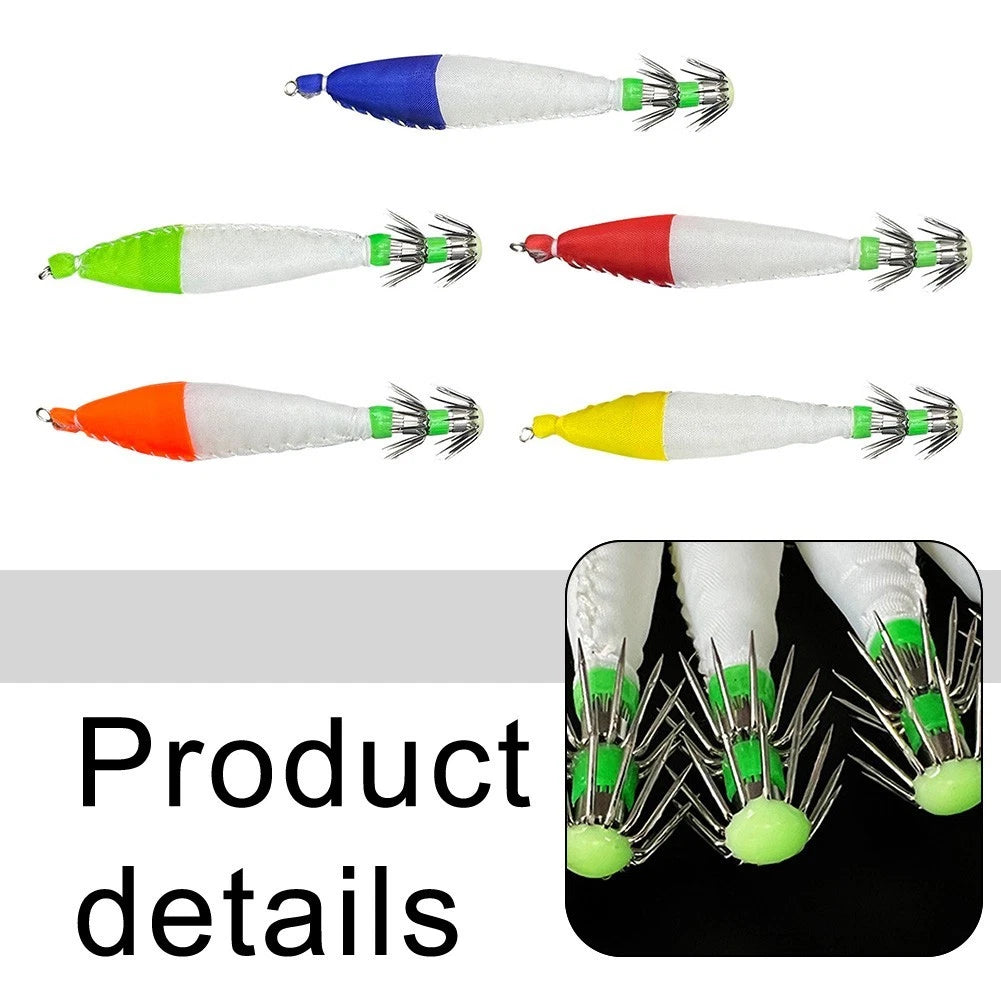Glow Squid Jig Lure for Night Fishing (3.5# & 4.0# Size Options)