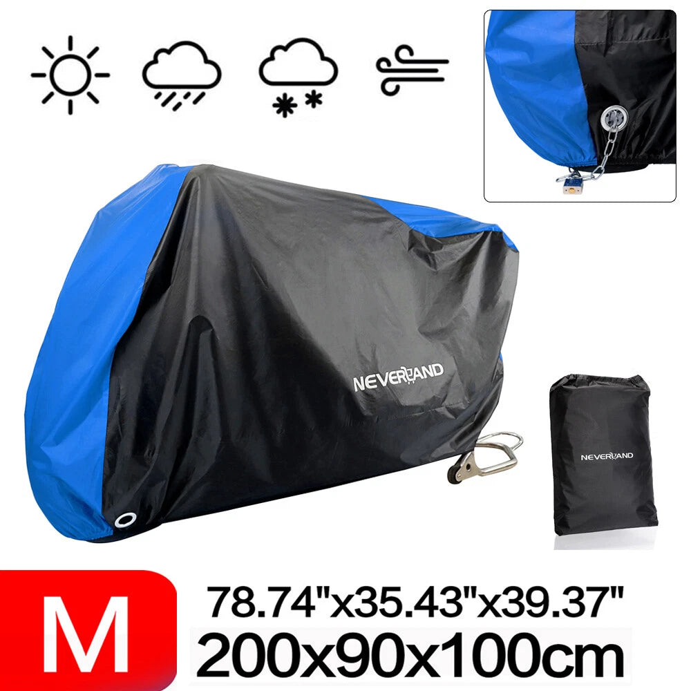 Motorcycle Bike Cover for All Weather Protection (M)