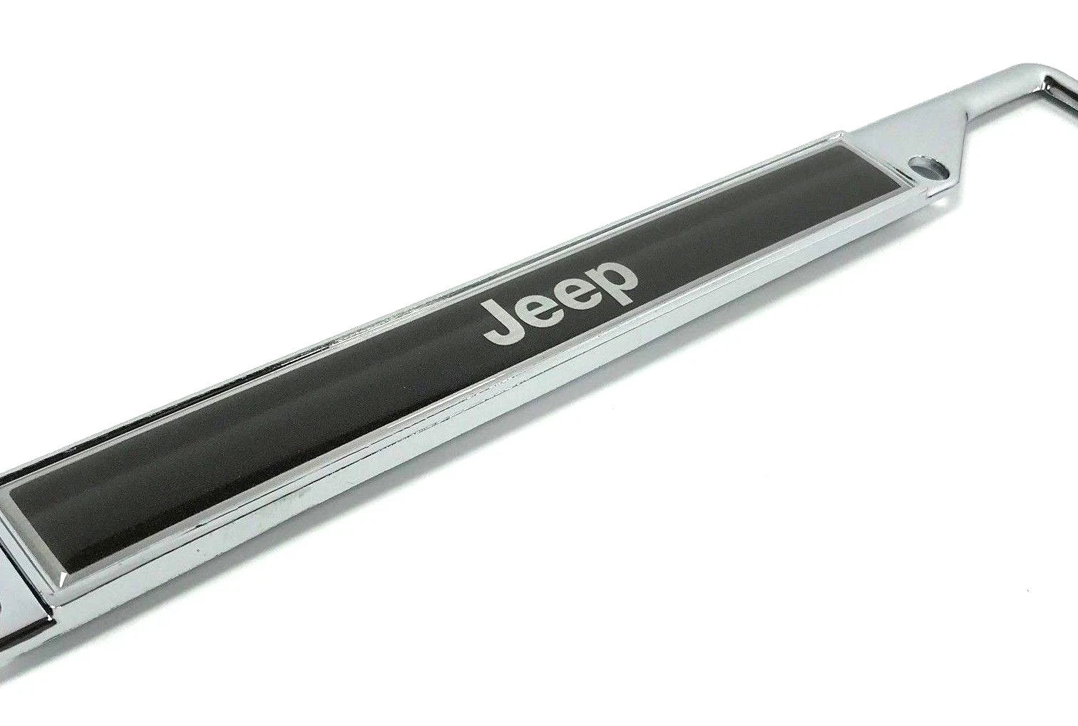 Chrome License Plate Frame with Emblem for Jeep Grand Cherokee (2011–2024)