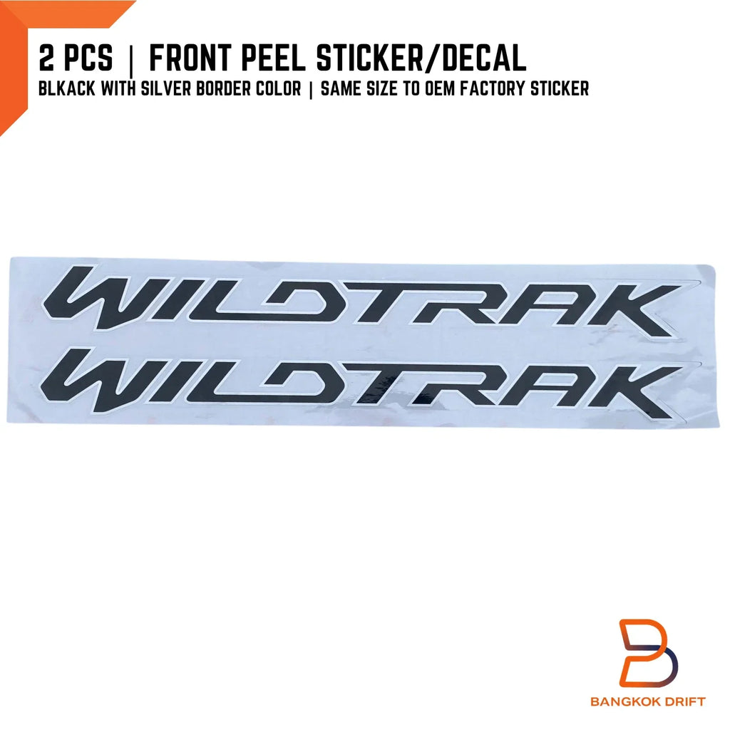 Wildtrak Front Door Graphics Stickers for Ford Ranger PX Mk1 (12-14)