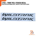 Wildtrak Front Door Graphics Stickers for Ford Ranger PX Mk1 (12-14)