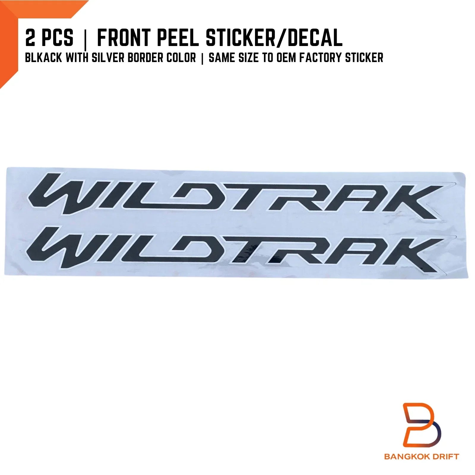 Wildtrak Front Door Graphics Stickers for Ford Ranger PX Mk1 (12-14)