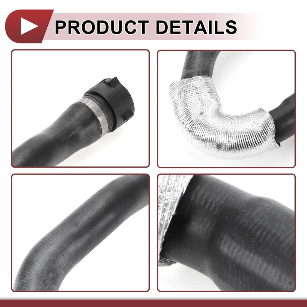 Radiator Coolant Hose for BMW 528i (2011) No. 11537581942 Rubber Black
