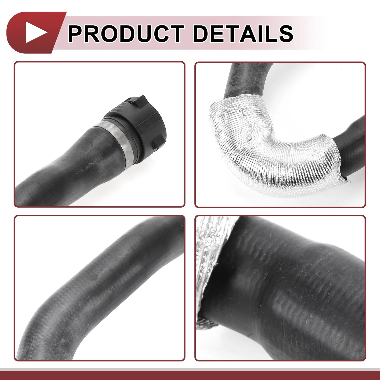 Radiator Coolant Hose for BMW 528i (2011) No. 11537581942 Rubber Black