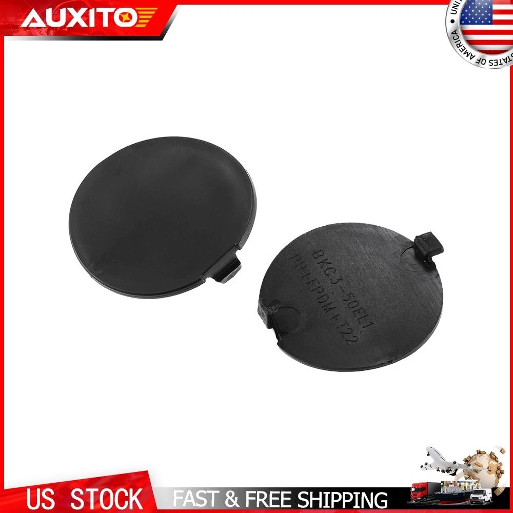 Pair of Rear Tow Hook Cover Caps BHN1-50-EL1-BB for Mazda 3 (2014–2016)