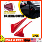 Gloss Red Side Camera Cover Trim for Tesla Model 3 Y S X (2017–2023)