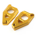 Yamaha YZF FZ8 FZ1 TMAX Gold Motorcycle Axle Spindle Chain Adjuster Blocks
