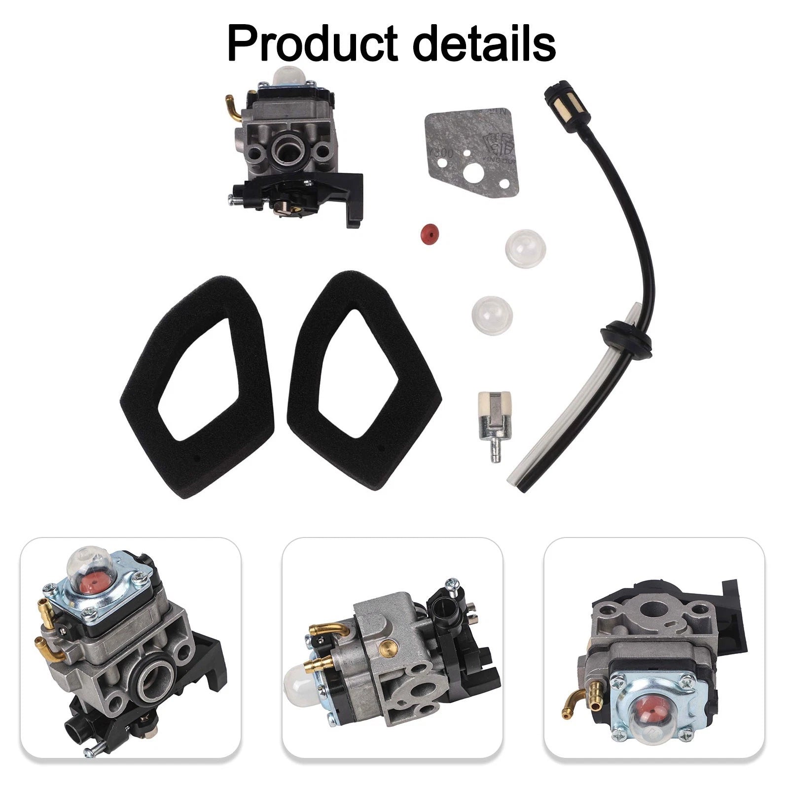 Carburettor Carb Kit for HHH25 Lawn Mower (Complete with Gaskets)