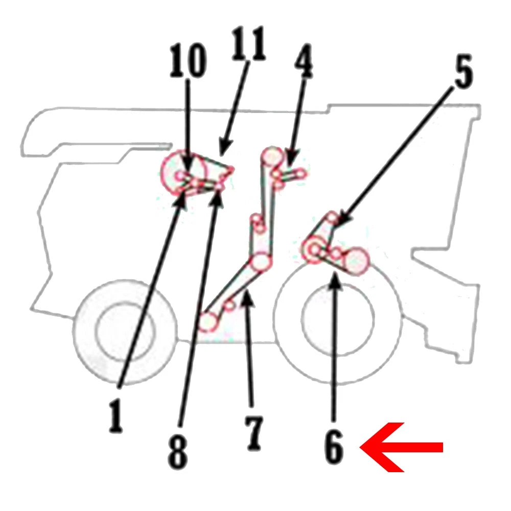 H118618 Slow Speed Cylinder Drive Belt for John Deere 9500 9600 (1995–2007)