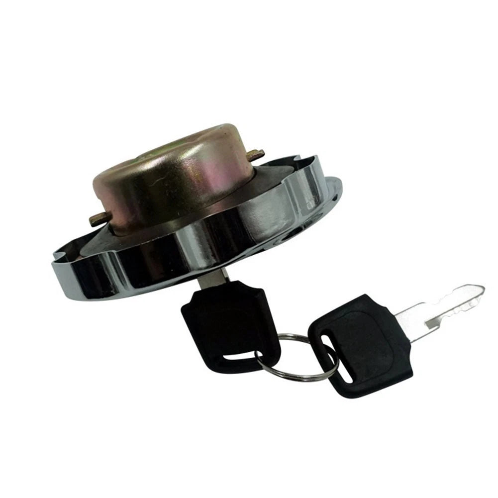 Fuel Tank Cover Lock with 2 Keys for Motorcycle and ATV (Aluminum)