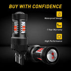 2X LED Bright Red Rear Turn Signal Bulbs for Make Model (YYYY–YYYY)