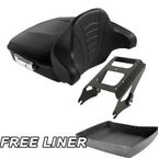 Matte Chopped Trunk Pad Mount Rack for Harley Road Glide (2009–2013)