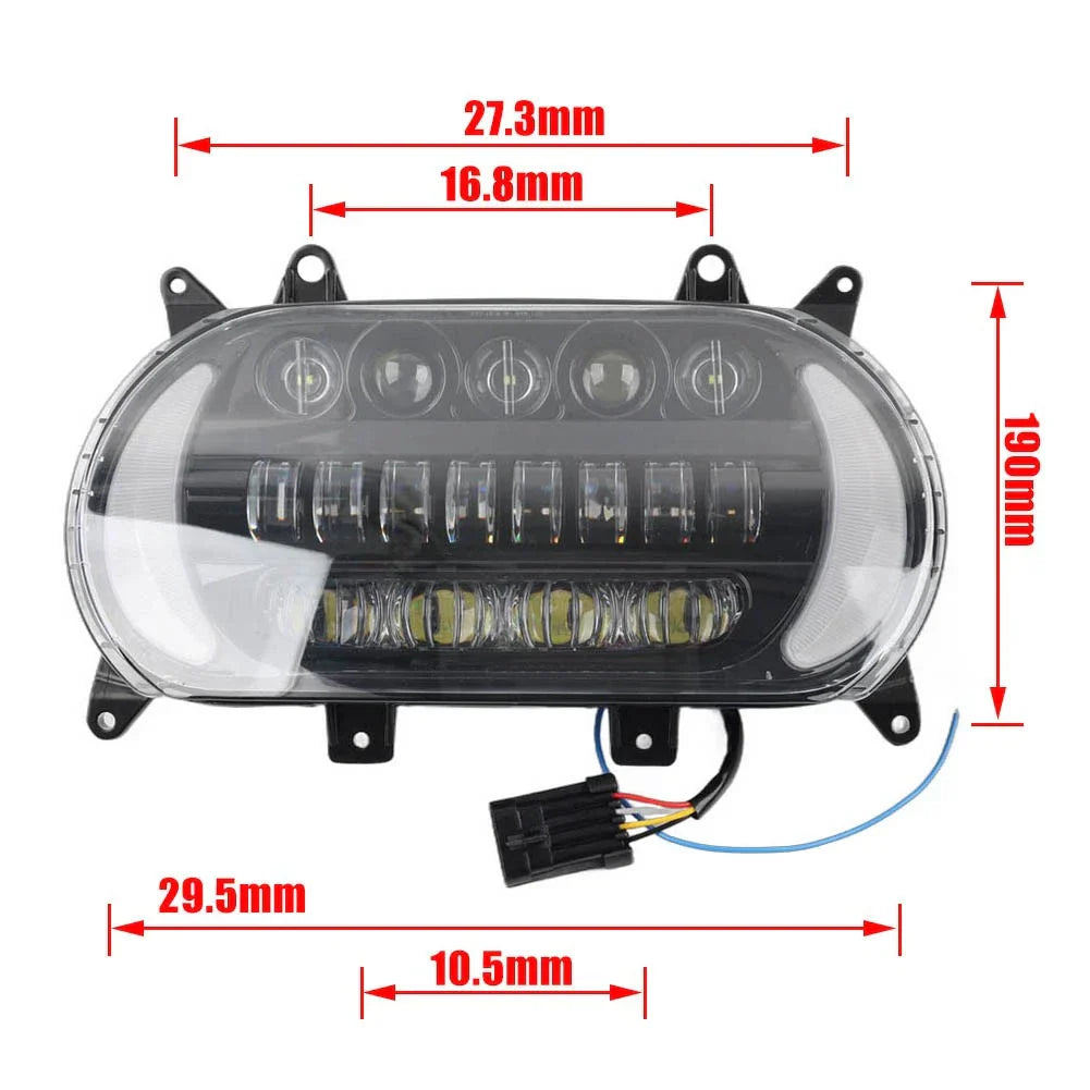 LED DRL Headlight for Harley Road Glide FLTR FLTRXS (2015-2023)