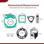 Top End Piston 47mm w/ Gaskets for Honda CR80R (1986–1991)