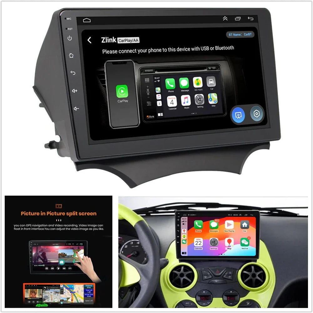 9" Android 14 Stereo Radio GPS Head Unit for Ford Ka (2008-2014)