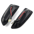 ABS Black Dynamic Amber LED Front Side Marker Lights for Opel Astra (2010-2019)