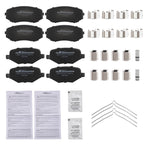 Front and Rear Ceramic Brake Pads for Ford Edge and Lincoln MKX (2011-2015)