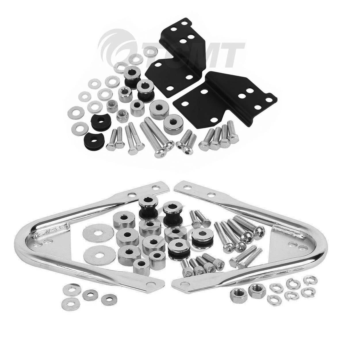 Sissy Bar Mount Rack Docking for Harley Touring (1997–2008)