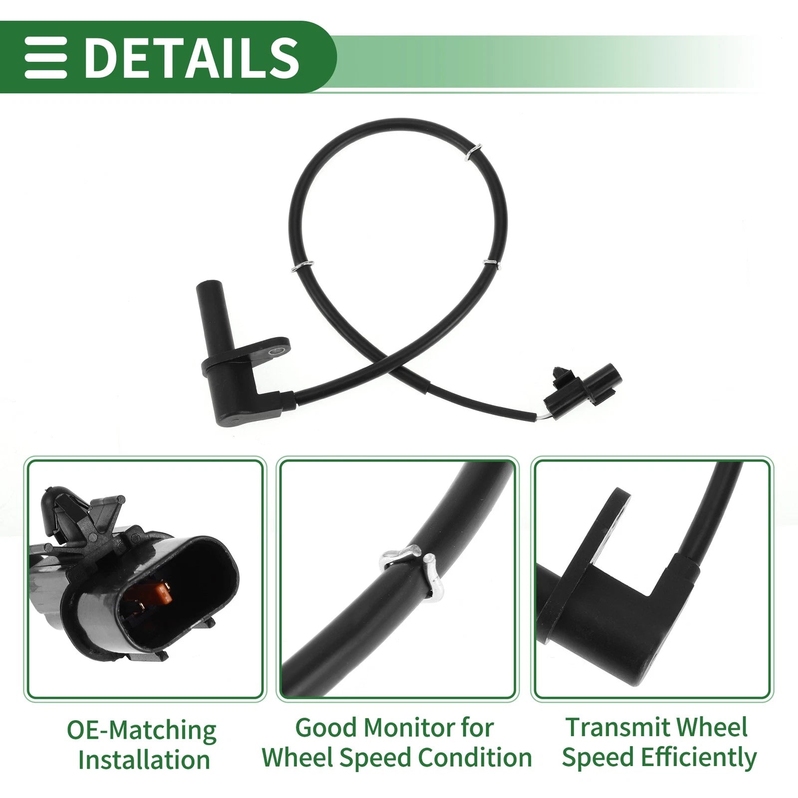 ABS Wheel Speed Sensor No.MR407991 for Mitsubishi Space Runner (1991–1998)