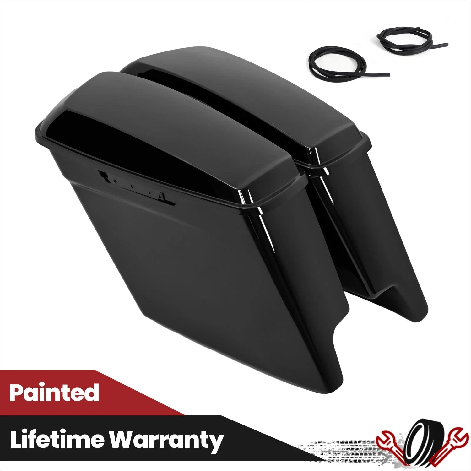 5" Stretched Extended Hard Saddlebags for Harley Touring (2014–2024)