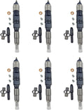 Set of 6 Fuel Injectors RE516540 for John Deere 643K 843K 670C 670D