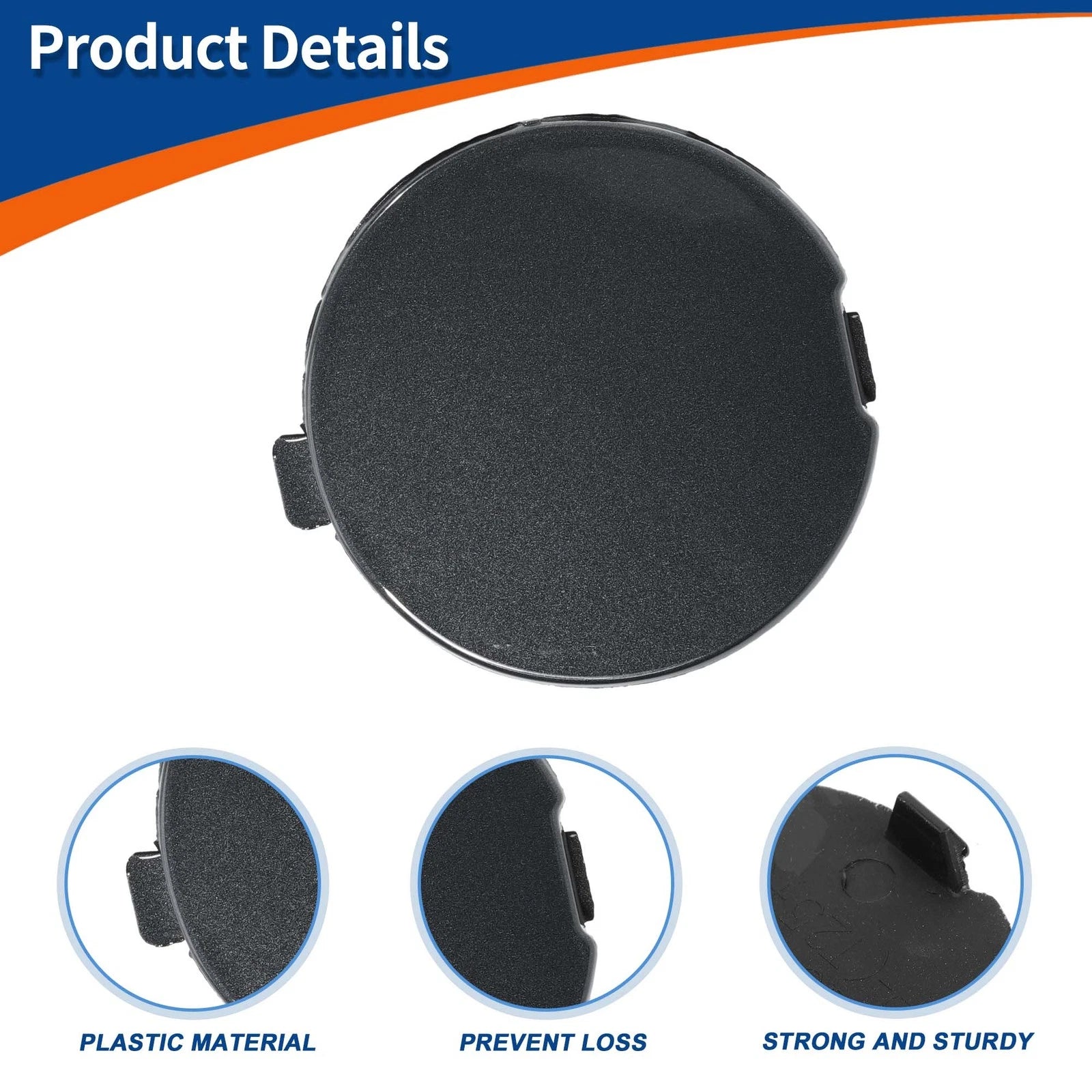 Tow Hook Cover for Mazda (2016–2023) No.D10J50A11A Polymetal Gray Metallic