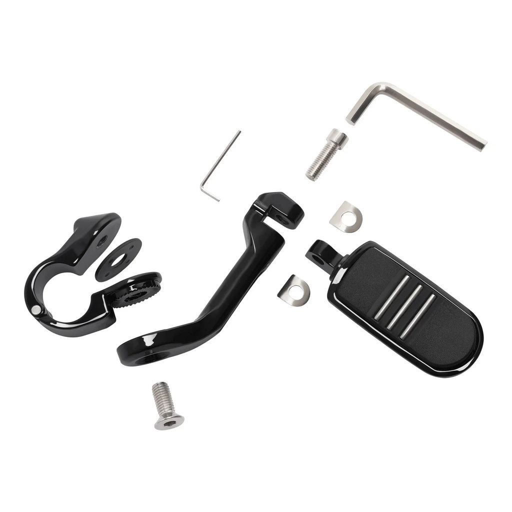 Foot Pegs 1-1/4" Pegstreamliner Long Angled Highway Engine Guard for Harley