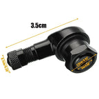 2X Tire Valve Adapters for Car Bike Motor Wheel (90 Degree Right Angle)