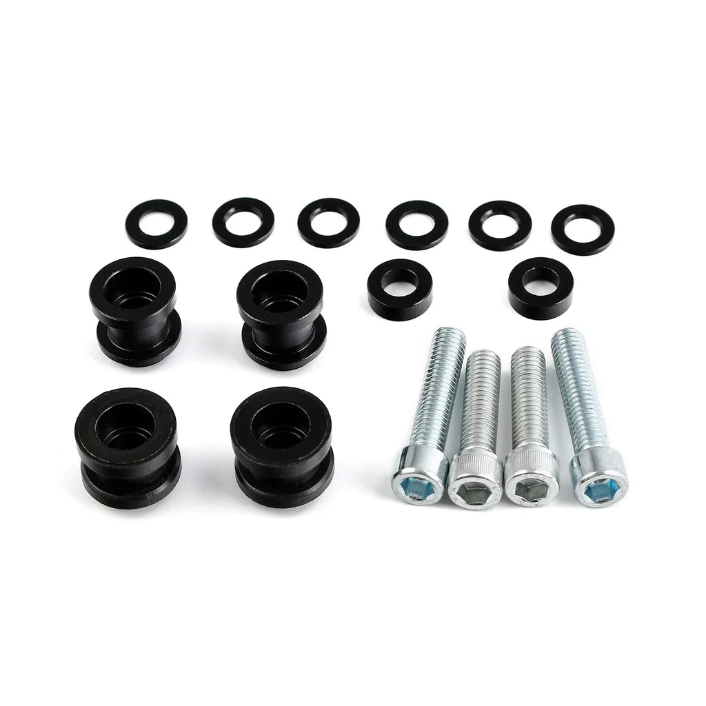 Black Docking Hardware Kit for Harley Softail Fat Boy Breakout (2018-2025)