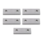 Set of 5 Machinable Aluminum Soft Jaws for 6" Vise