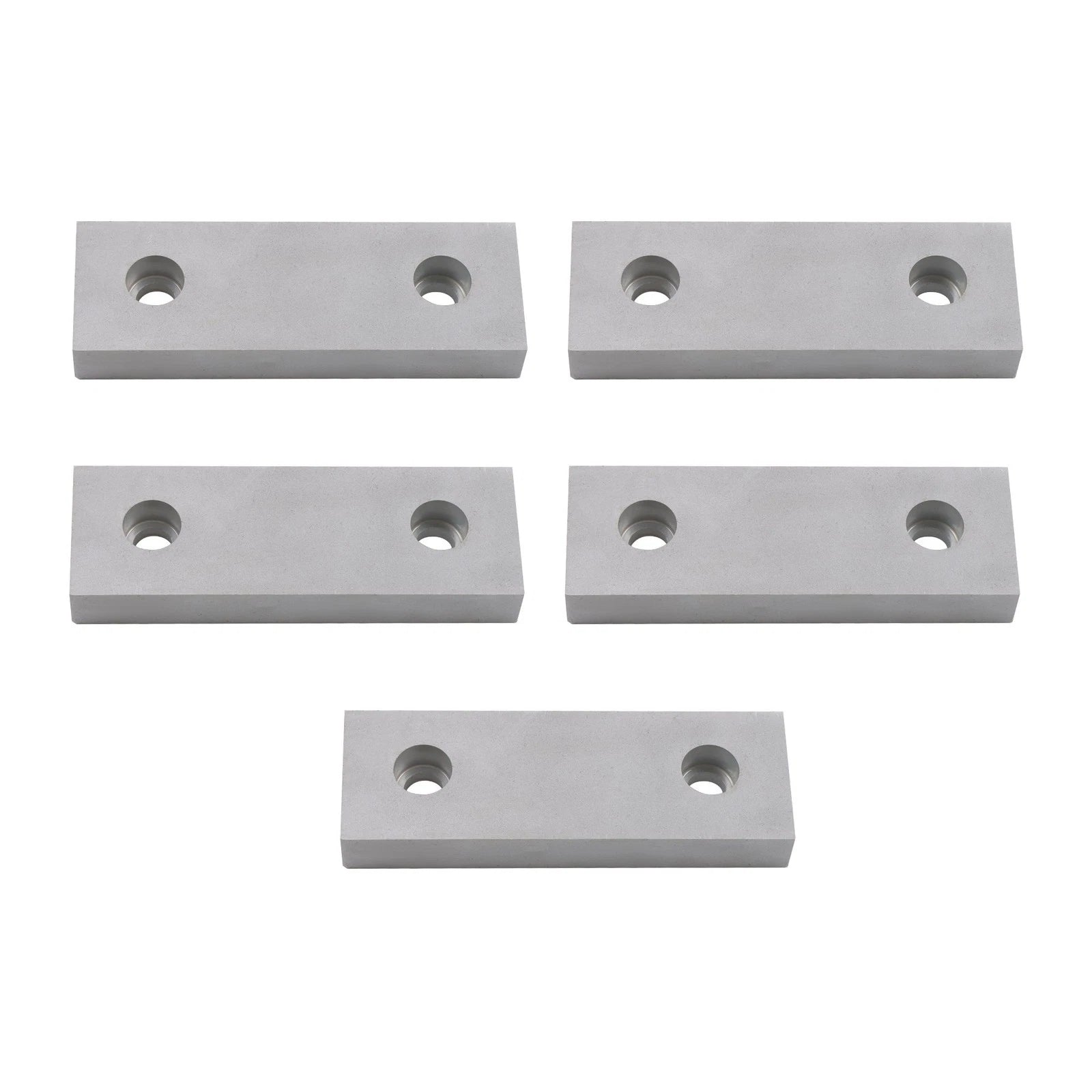 Set of 5 Machinable Aluminum Soft Jaws for 6" Vise