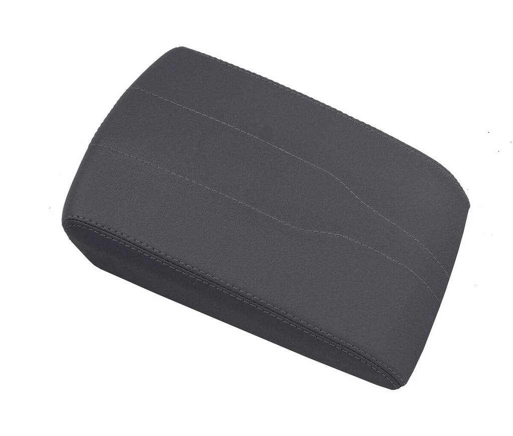 Console Lid Armrest Cover for Chevrolet Traverse (2018–2020) Gray PVC Leather