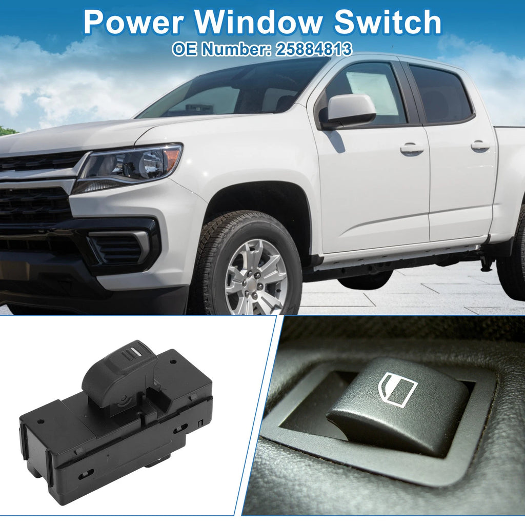 Rear Power Window Switch for Chevrolet Colorado, GMC Canyon (No. 25884813)