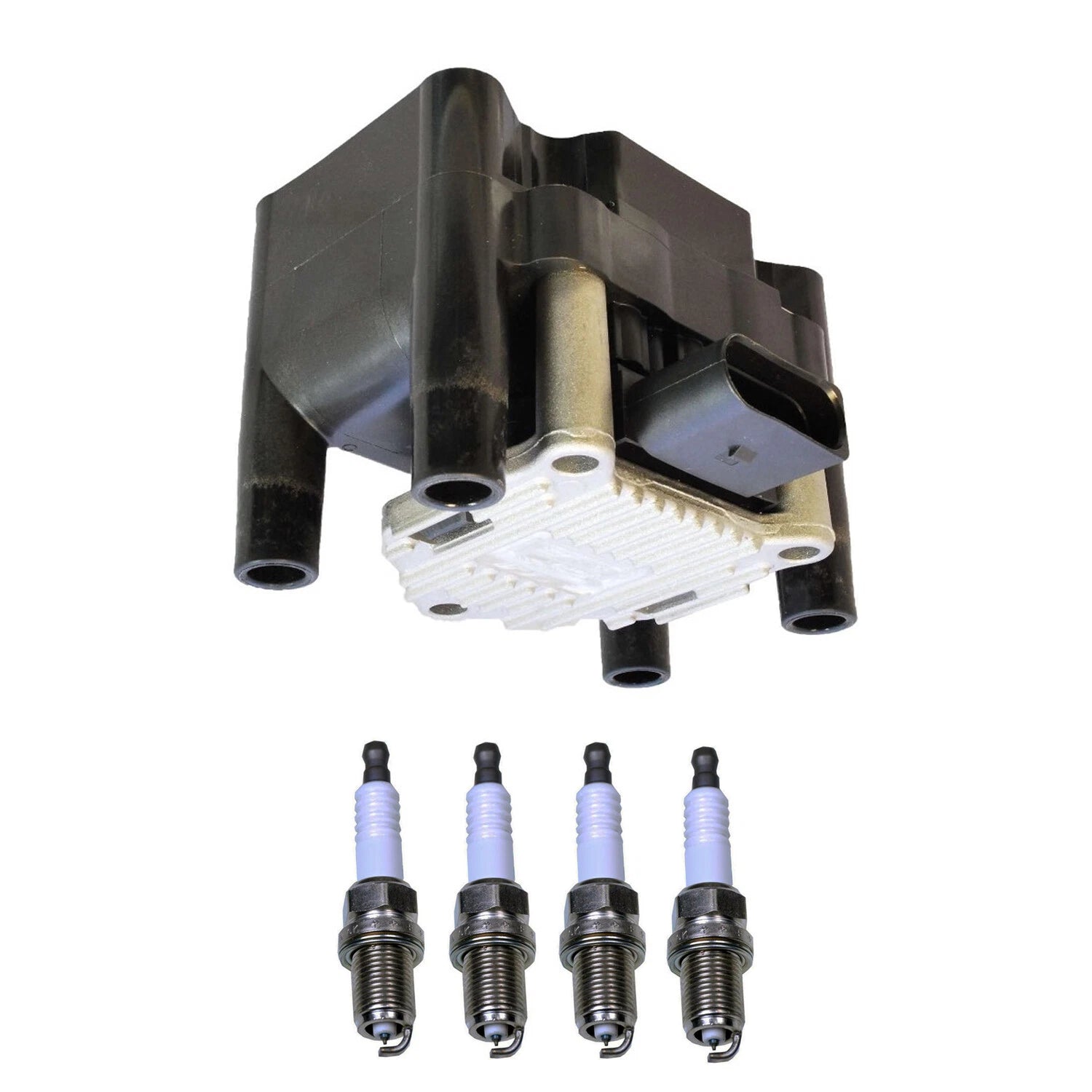 Set of 5 Ignition Coil & Iridium Spark Plug Kit for VW Golf A4 TT (1998–2006)