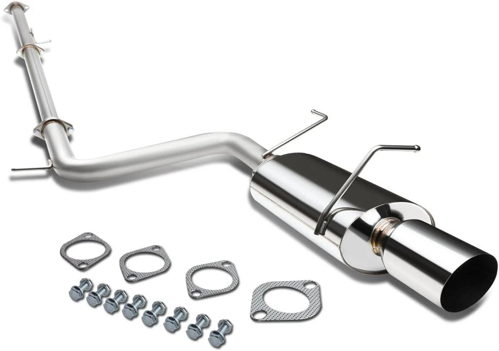 4" Slant Muffler Tip Catback Exhaust System for Mitsubishi Eclipse (2006–2008)