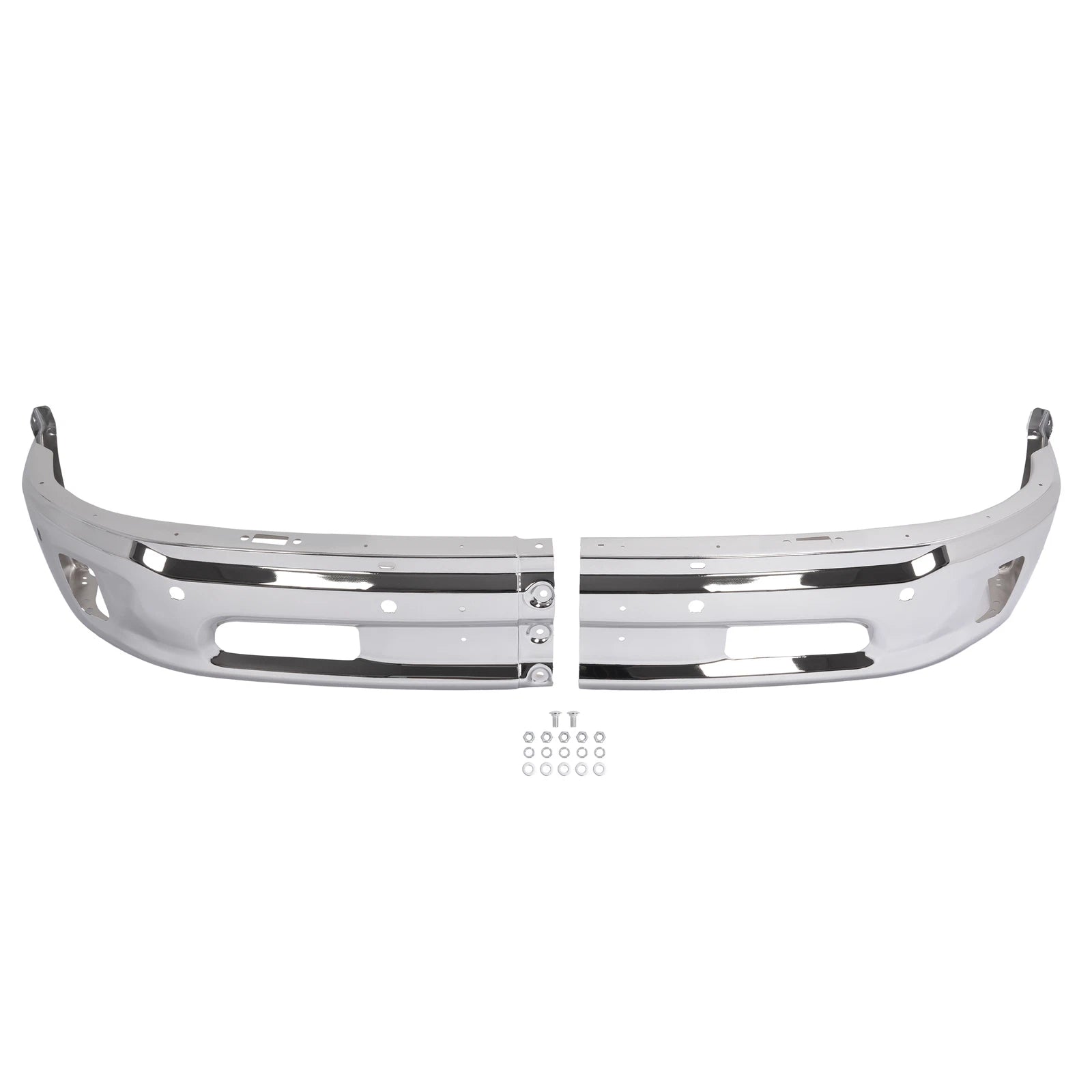 Front Bumper Face Bar for RAM 1500 (2014–2018) Chrome with Fog Light Holes