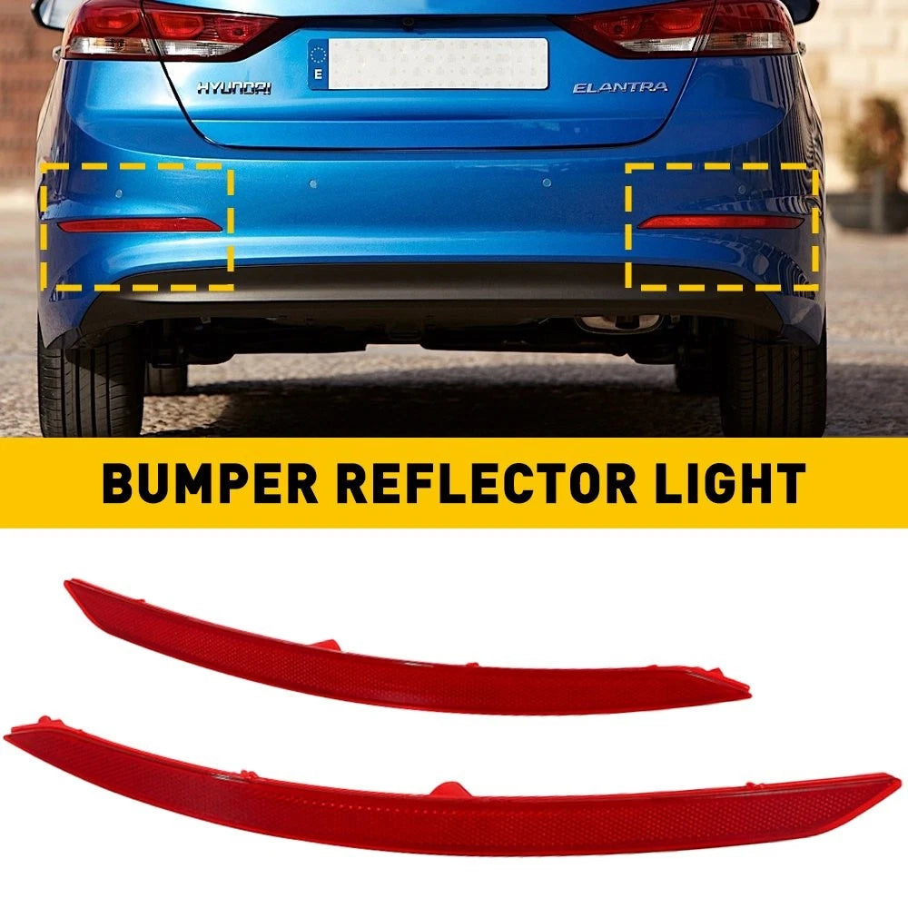 Set of 2 Rear Reflector Bumper Lights for Hyundai Elantra (2011–2016) 92405F2000