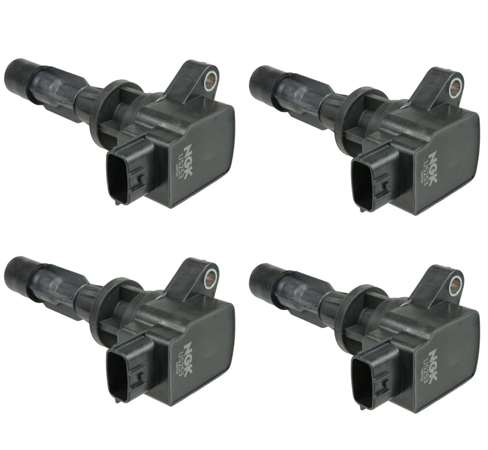 Set of 4 NGK Ignition Coils for Mazda 5 3 (2006–2010) 2.3L 2.5L L4