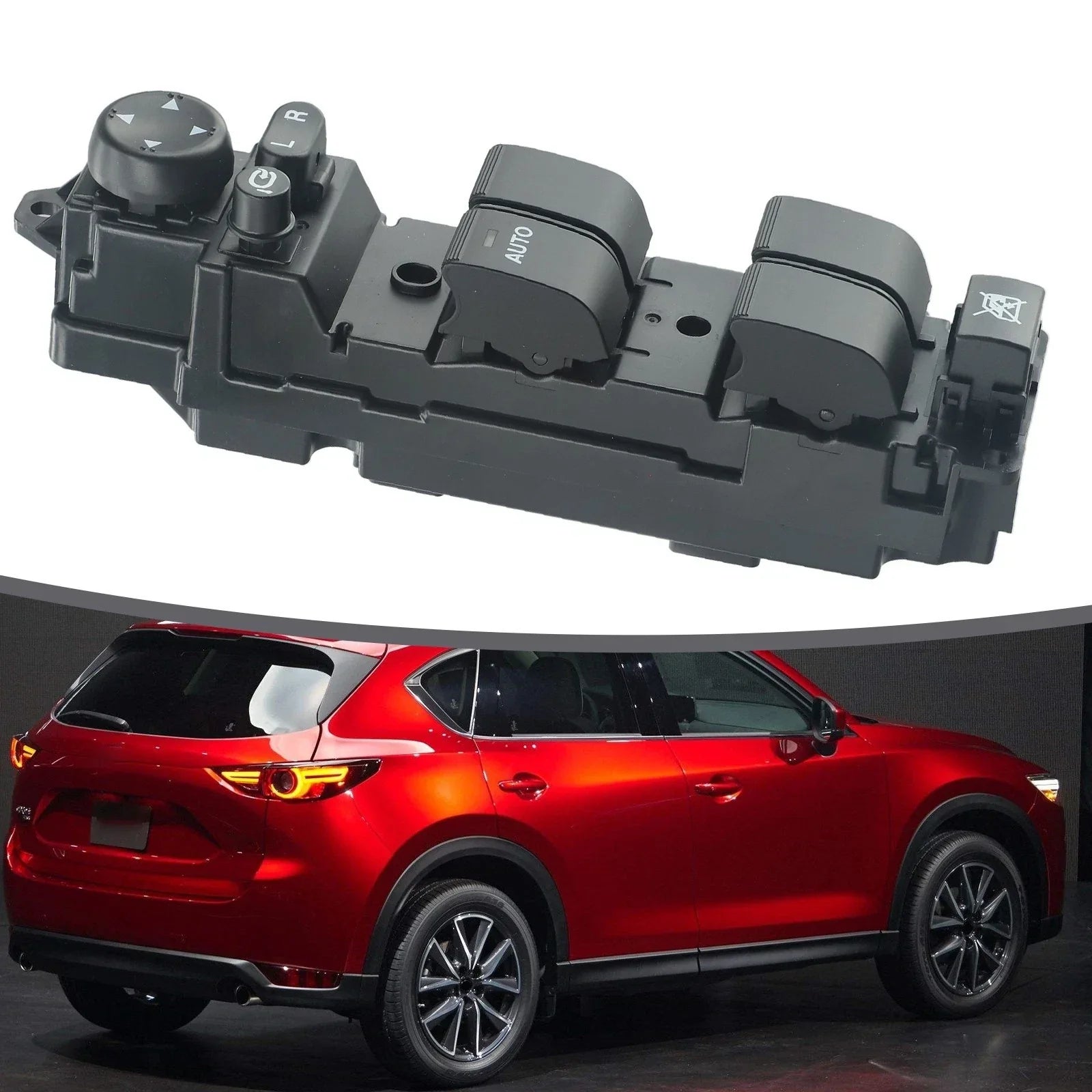 Switch Control Glass Lifter Front Left Button for Mazda