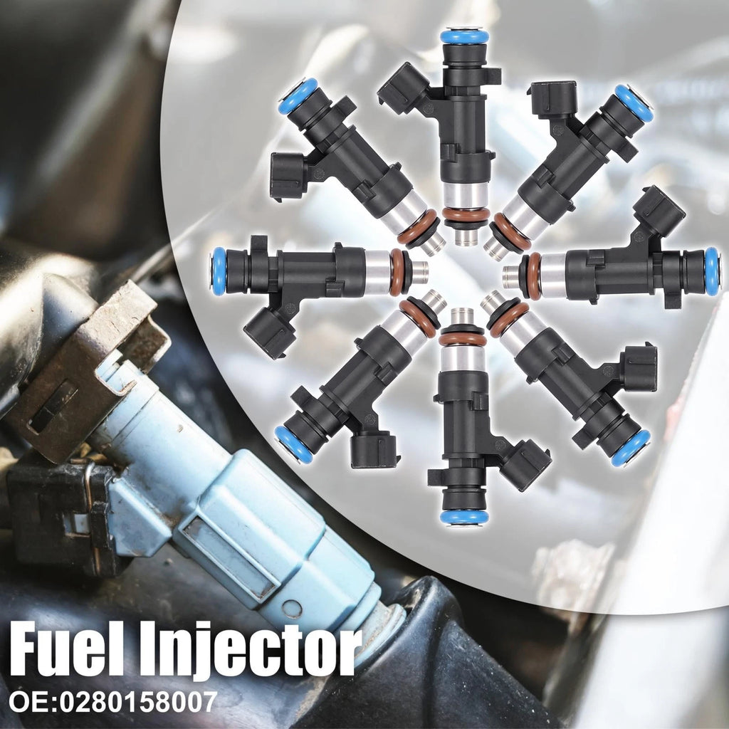 8pcs Fuel Injector 0280158007 for Nissan Pathfinder Armada Frontier (2005–2019)