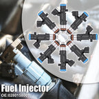 8pcs Fuel Injector 0280158007 for Nissan Pathfinder Armada Frontier (2005–2019)