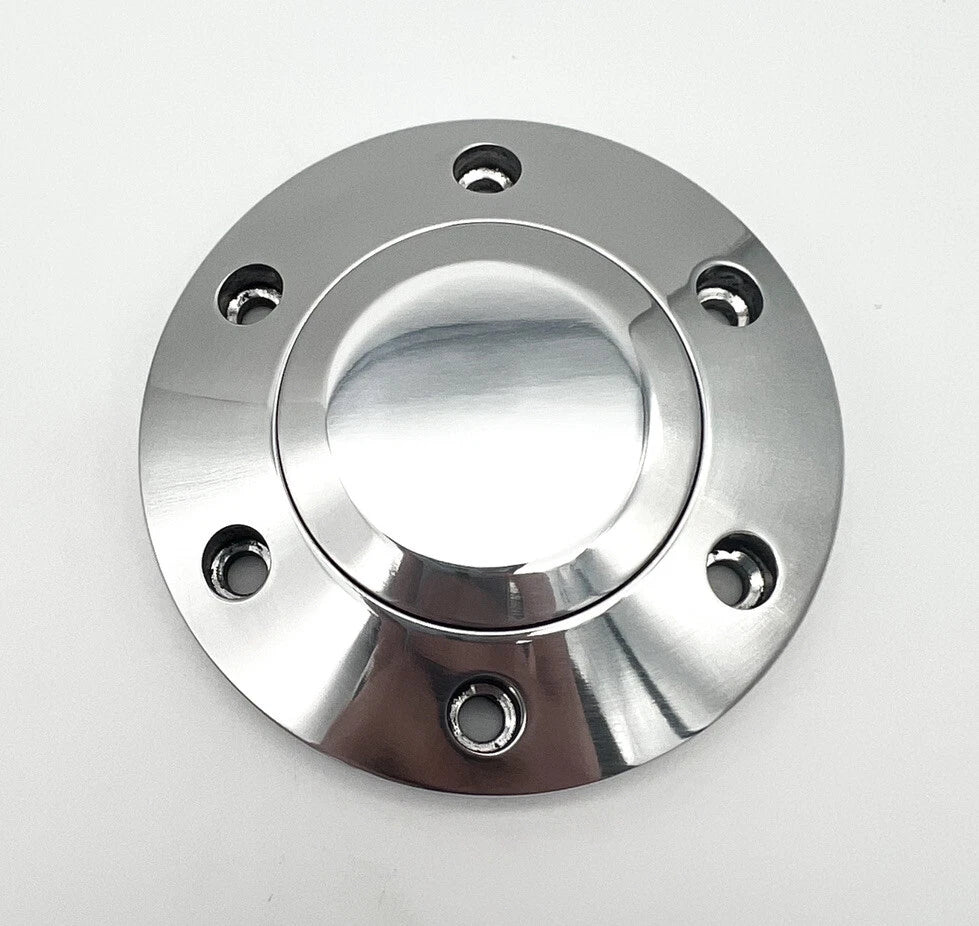 Steering Wheel Horn Button Polished Aluminum for 6 Hole Toyota Hilux (2005–2015)