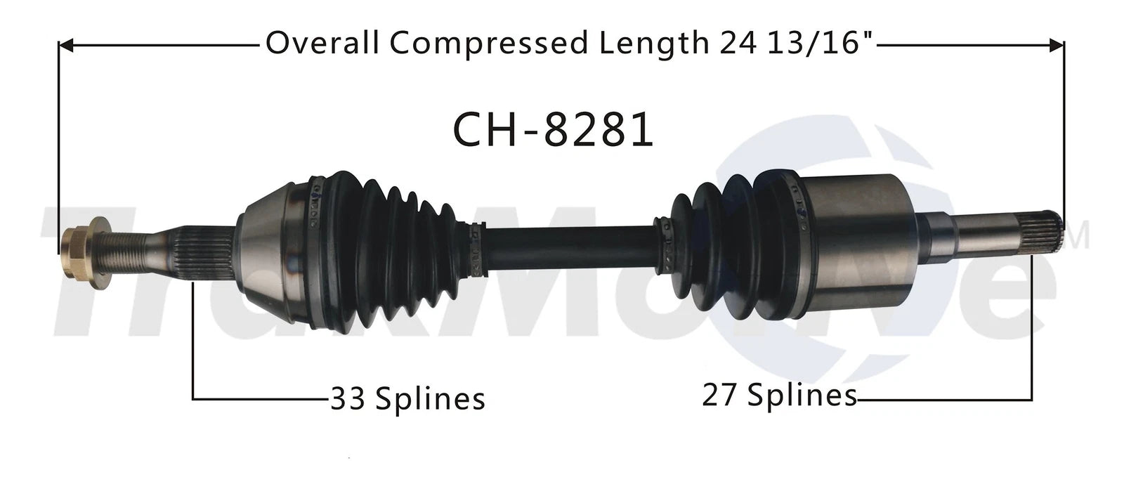 Surtrack Rear Driver Left CV Axle Shaft for CH-8281
