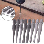 Set of 3 Slotted Cross Screwdriver Bits PH0 PH1 PH2 for Various Uses